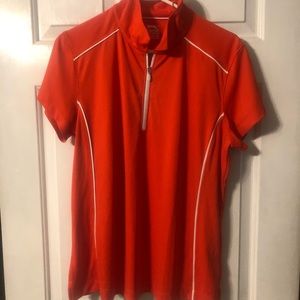 Slazenger polo orange white